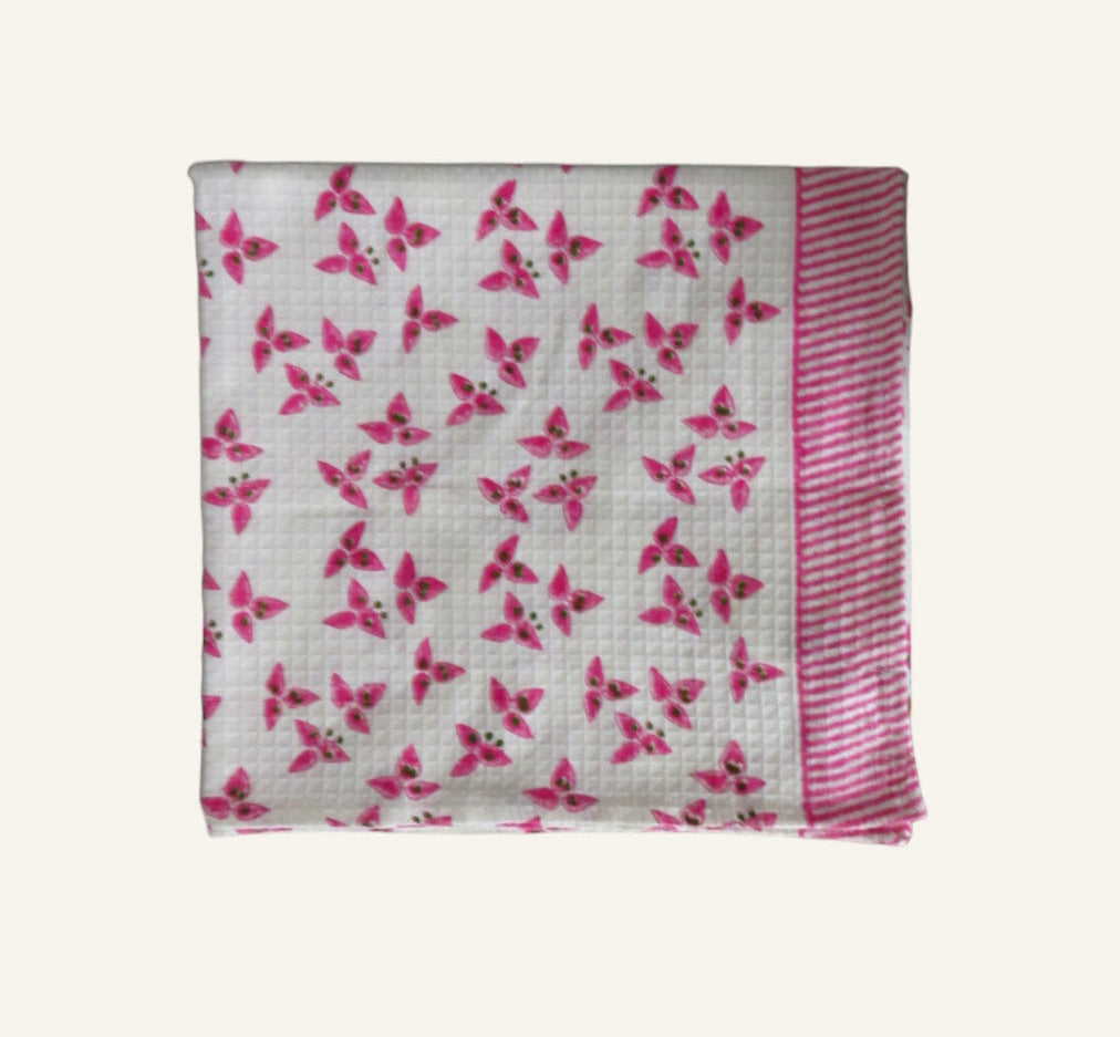 Bougainvillea Printed Bath Towel