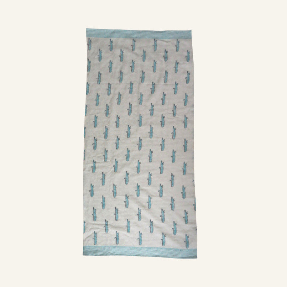Cat Printed Bath Towel