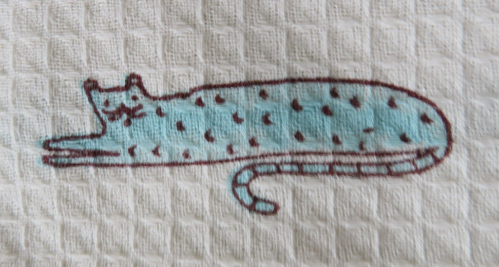 Cat Printed Bath Towel