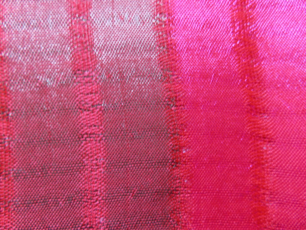 Tricolor Thick Striped Vegan Silk Shawl