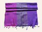 Tricolor Vegan Silk Shawl