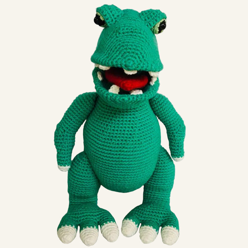 Crocheted Stuffed Dinosaur