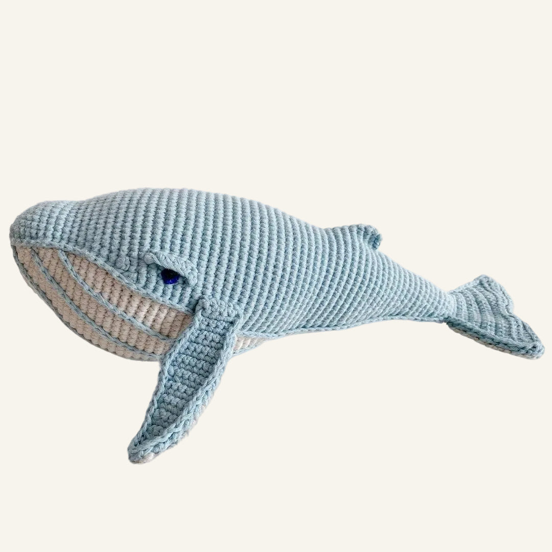 Crocheted Stuffed Whale